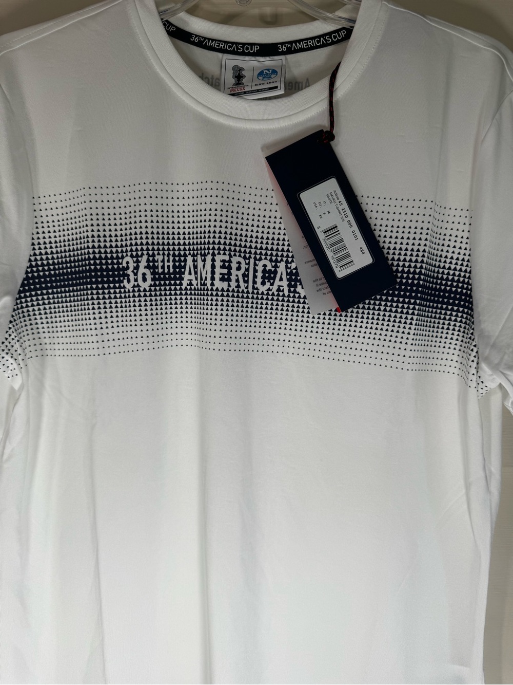 36th America’s Cup Mens White Graphic Crew Neck Shirt